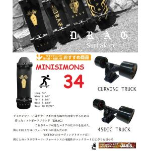 21 DRAG ドラッグ サーフスケート DRAG×INTRO SKATE BOARD(limited