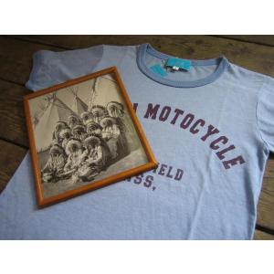 INDIANMOTOCYCLE (インディアンモーターサイクル) 社　 MIX 天竺 リンガーTシャツ｜janis