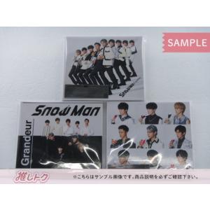 Snow Man CD 3点セット Grandeur 初回盤A/B/通常盤(初回スリーブ仕様)  [良品]