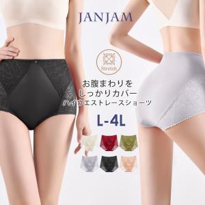 サイドレースショーツ 大きいサイズ レディース メール便送料無料 ストレッチ チャーム付き ハイウエスト 透け感 インナー LL 3L 4L