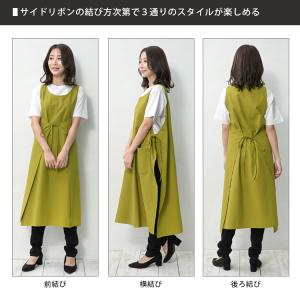 エプロンワンピース 大きいサイズ レディース ...の詳細画像2