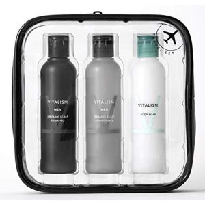 バイタリズム(VITALISM) スカルプケア for MEN トラベルセット 旅行用 出張用 (シャンプー/コンディショナー/ボディーソー