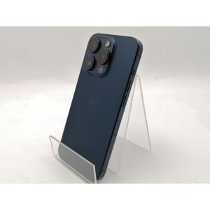 【中古】Apple SoftBank 【SIMフリー】 iPhone 15 Pro 256GB ブルーチタニウム MTUG3J/A【ECセンター】保証期間１ヶ月【ランクB】