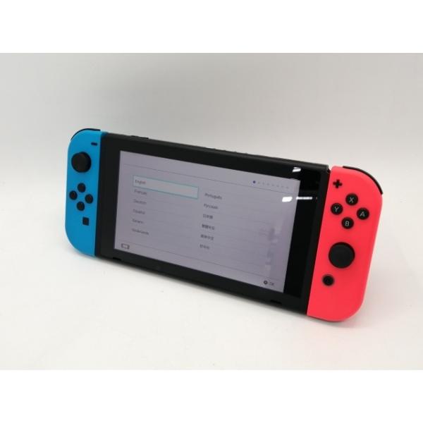 【中古】Nintendo Switch 本体 Joy-Con(L) ネオンブルー/(R) ネオンレッ...