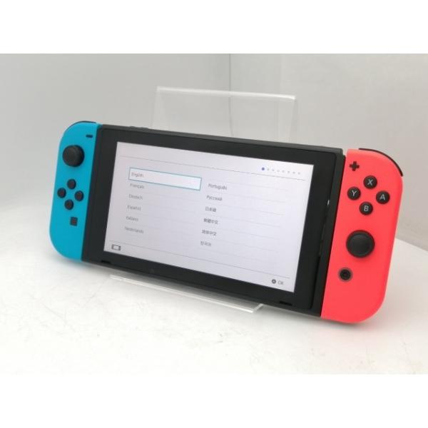 【中古】Nintendo Switch 本体 Joy-Con(L) ネオンブルー/(R) ネオンレッ...