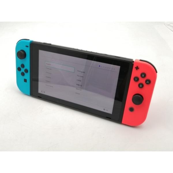 【中古】Nintendo Switch 本体 Joy-Con(L) ネオンブルー/(R) ネオンレッ...