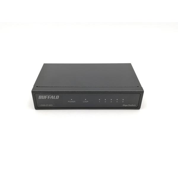 【中古】BUFFALO LSW-8-GT-5ES/BK 5Port Gigabit Switchin...