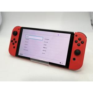 【中古】Nintendo Switch 本体 (有機ELモデル) HEG-S-RAAAA マリオレッド【浜松駅前】保証期間１ヶ月【ランクC】