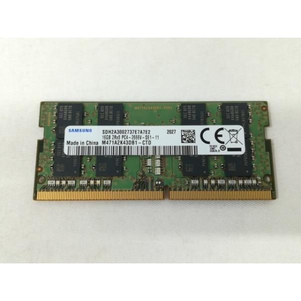 【中古】260PIN 16GB DDR4-2666(PC4-21300) SODIMM 【ノートPC...