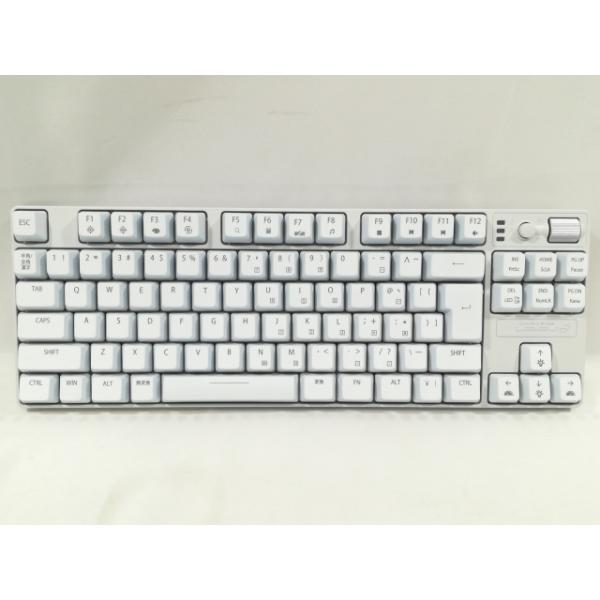 【中古】LEVEL∞ 日本語メカニカルゲーミングキーボード ホワイト LEV-KB01TKL-JBR...