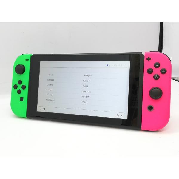 【中古】Nintendo Switch 本体 Joy-Con(L) ネオンブルー/(R) ネオンレッ...