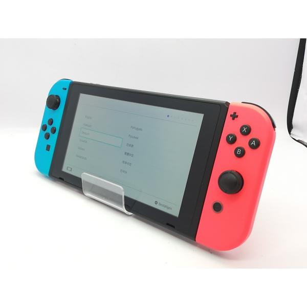 【中古】Nintendo Switch 本体 Joy-Con(L) ネオンブルー/(R) ネオンレッ...
