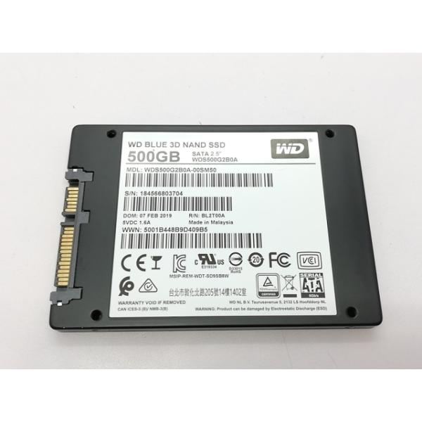 【中古】W.D. WD Blue 3D WDS500G2B0A 500GB/SSD/6GbpsSAT...