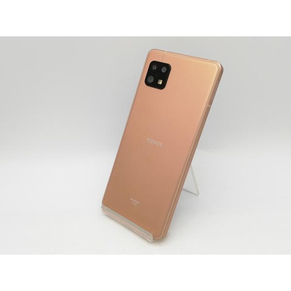 【中古】SHARP au 【SIMフリー】 AQUOS sense6 ライトカッパー 4GB 64G...