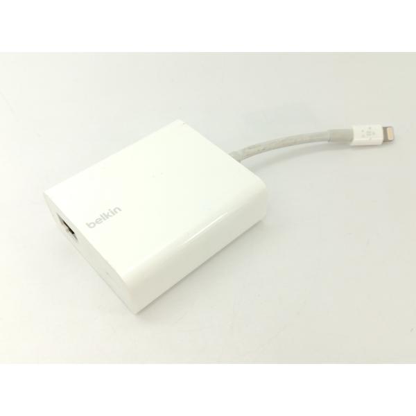 【中古】Belkin ライトニング to RJ45 有線 LANポート + ライトニング変換アダプタ...