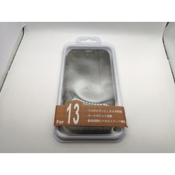 【未使用】FRANCEKIDS iPhone手帳型ケース iPhone13用 グレー【熊本】保証期間...
