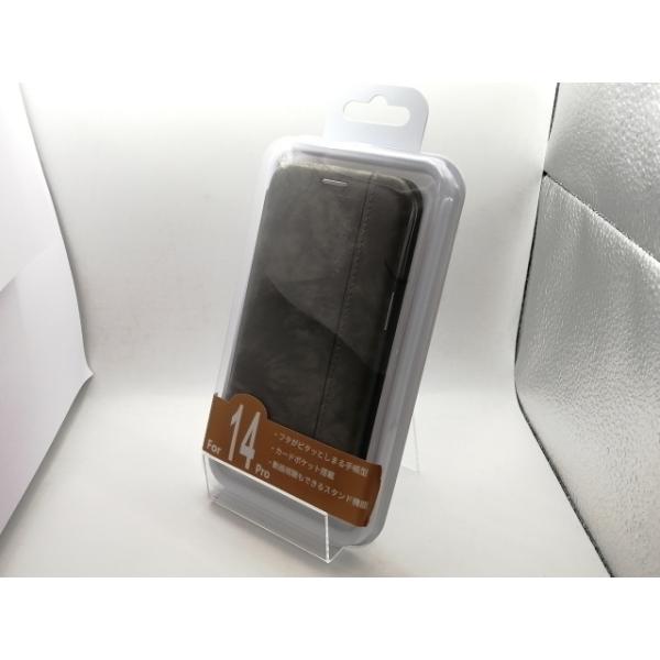【未使用】FRANCEKIDS iPhone手帳型ケース iPhone14Pro用 グレー【熊本】保...