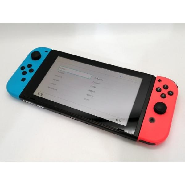 【中古】Nintendo Switch 本体 Joy-Con(L) ネオンブルー/(R) ネオンレッ...