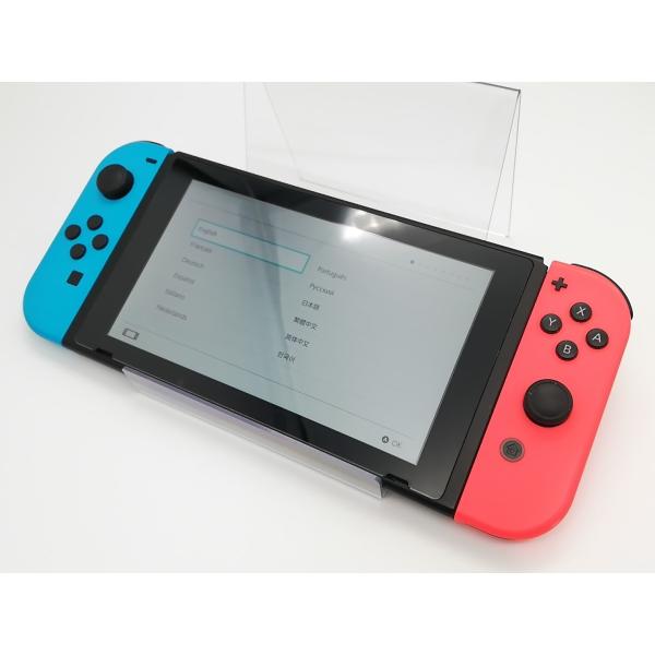 【中古】Nintendo Switch 本体 Joy-Con(L) ネオンブルー/(R) ネオンレッ...
