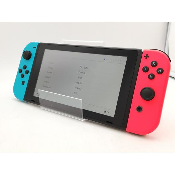 【中古】Nintendo Switch 本体 Joy-Con(L) ネオンブルー/(R) ネオンレッ...