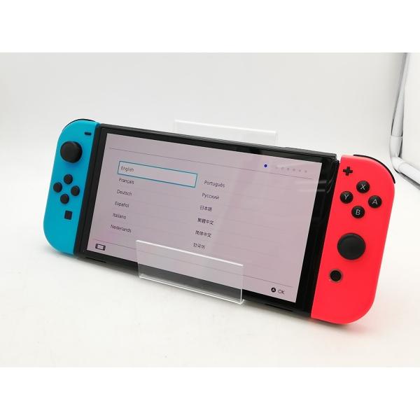 【中古】Nintendo Switch 本体 (有機ELモデル) HEG-S-KABAA ネオンブル...
