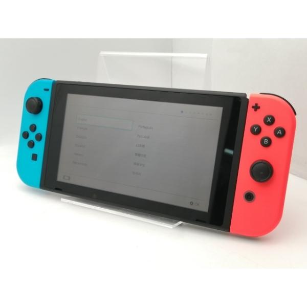 【中古】Nintendo Switch 本体 Joy-Con(L) ネオンブルー/(R) ネオンレッ...