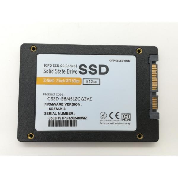 【中古】CFD CG3VZ (CSSD-S6M512CG3VZ) 512GB/SSD/6GbpsSA...