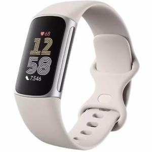 【未使用】Fitbit Fitbit Charge 6 Porcelainバンド/Silverアルミ...