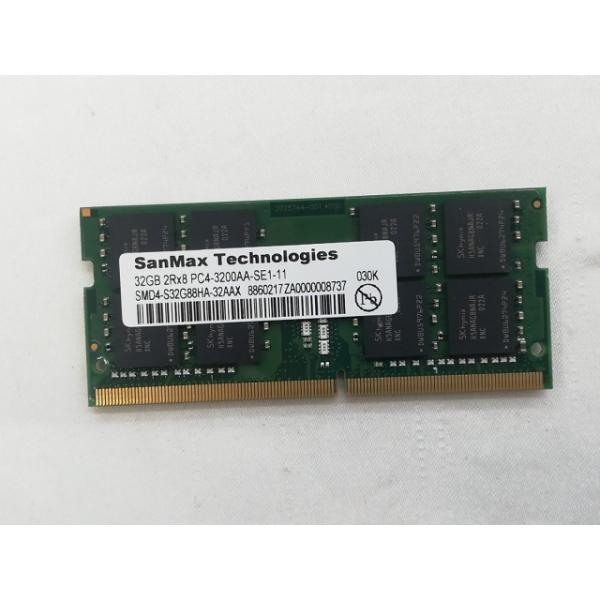 【中古】260PIN 32GB DDR4-3200(PC4-25600) SODIMM【ノートPC用...