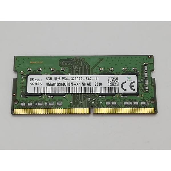 【中古】260PIN 8GB DDR4-3200(PC4-25600) SODIMM 【ノートPC用...