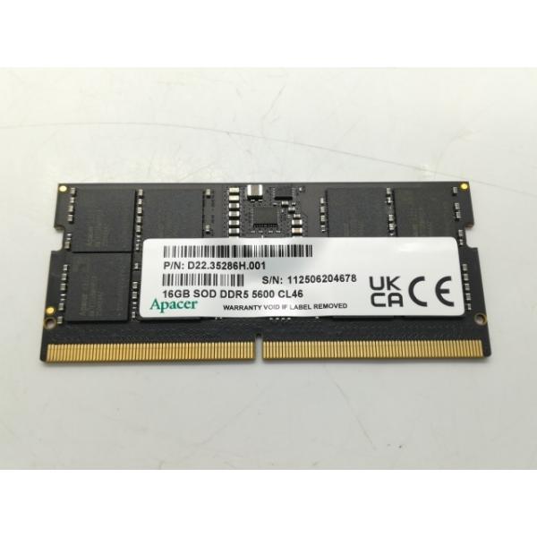 【中古】262PIN SODIMM 16GB DDR5-5600(PC5-44800)【ノートPC用...