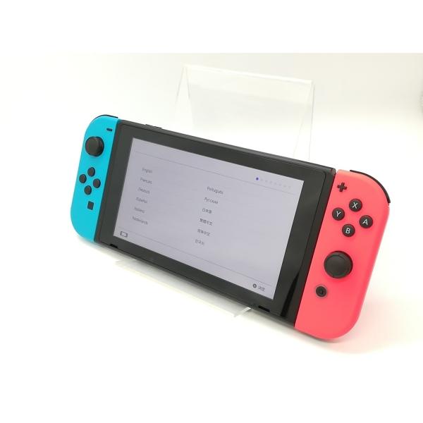 【中古】Nintendo Switch 本体 Joy-Con(L) ネオンブルー/(R) ネオンレッ...