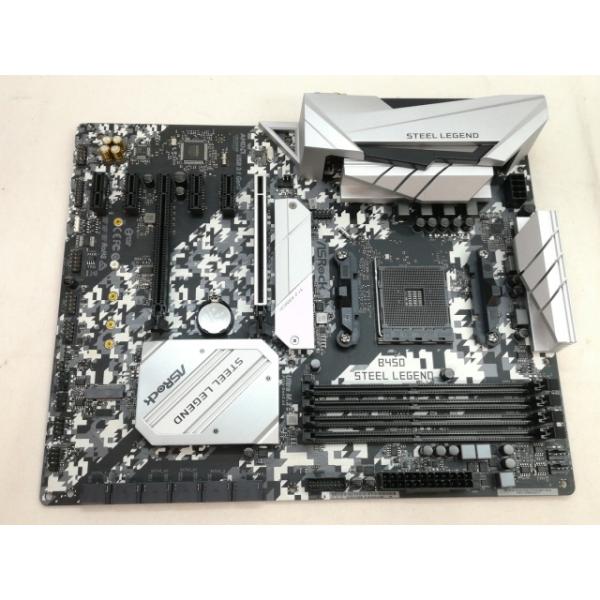 【中古】ASRock B450 Steel Legend B450/AM4/ATX【川崎】保証期間１...