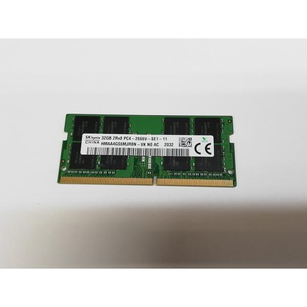 【中古】260PIN 32GB DDR4-2666(PC4-21300) SODIMM【ノートPC用...