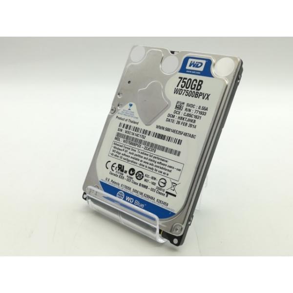 【中古】W.D. Blue WD7500BPVX 750GB/5400rpm/6GbpsSATA/9...