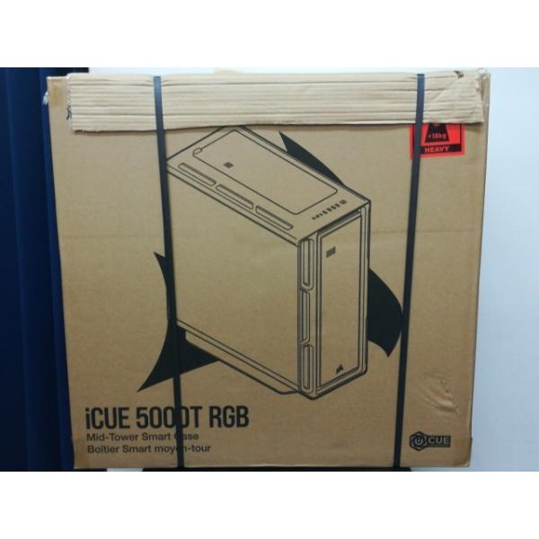 【新品】CORSAIR iCUE 5000T RGB Mid-Tower Smart Case Wh...