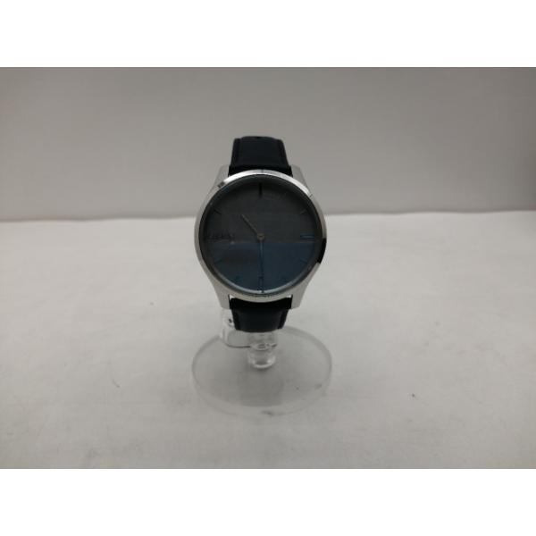 【中古】Garmin vivomove Luxe - Navy Leather/Silver 010...