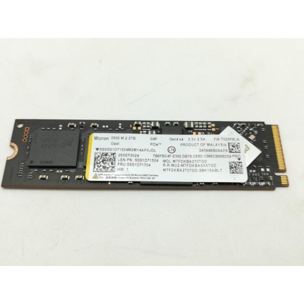 【中古】各社 2TB SSD  (M.2 2280/PCIe4.0 NVMe)【広島】保証期間１週間