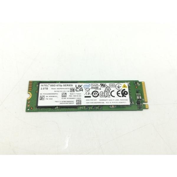 【中古】Intel Intel SSD 670p(SSDPEKNU020TZX1) 2TB/M.2 ...