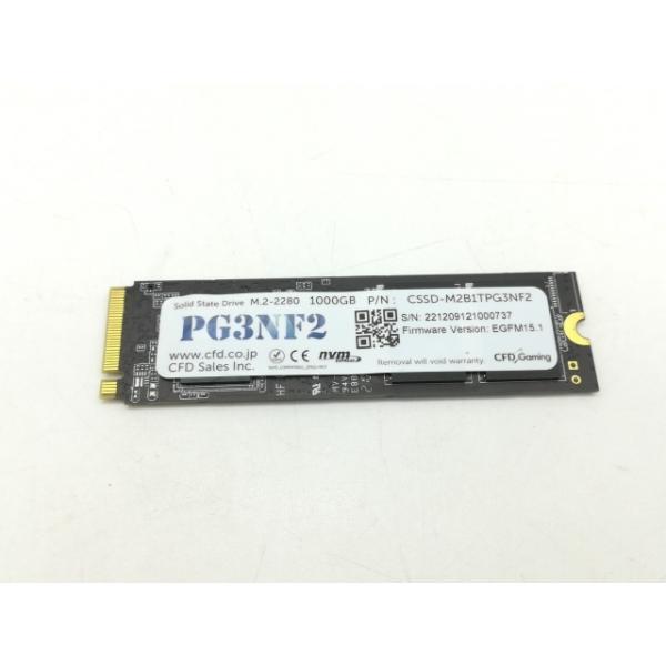 【中古】CFD PG3NF2(CSSD-M2B1TPG3NF2) 1TB/M.2 2280(PCIe...