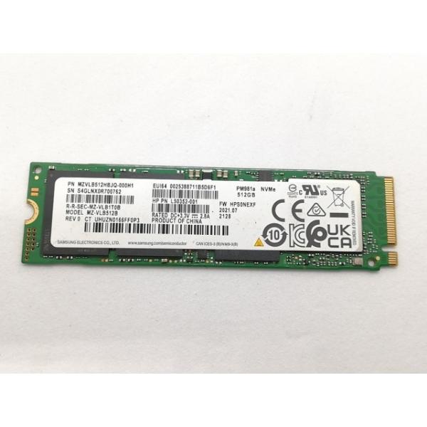 【中古】各社 512GB SSD (M.2 2280/PCIe3.0 NVMe)【吉祥寺】保証期間１...