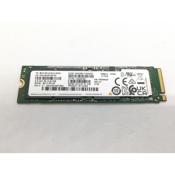 【中古】各社 512GB SSD (M.2 2280/PCIe3.0 NVMe)【高崎モントレー】保...