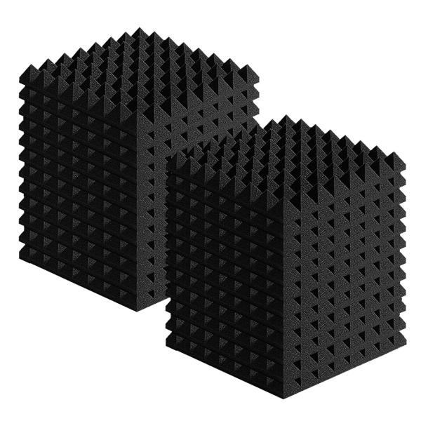 吸音材 防音 壁 50*50cm 厚さ5cm 24枚 緩衝材防音 壁 ウレタン 高密度加工 楽器音響...