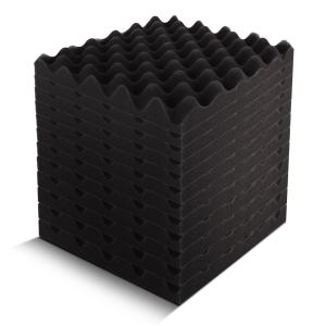吸音材 防音材 ウレタン 24枚セット 25*25cm 厚さ5cm ピラミッド 壁 難