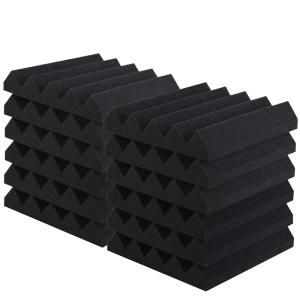 吸音材 防音 壁 50*50cm 厚さ5cm 24枚 緩衝材防音 ウレタン 高密度加工