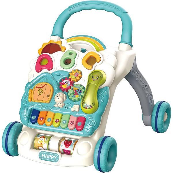 ベビーウォーカー 手押し車 男の子 女の子 赤ちゃん おもちゃ 音楽 歌 英語 楽器音 動物の鳴き声...