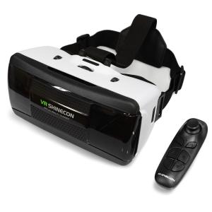 3D VRゴーグル VRコントローラー付き ホワイト｜janri