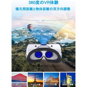3D VRゴーグル VRコントローラー付き ホワイトの詳細画像2