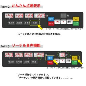 点数表示 全自動麻雀卓 MJ-REVO Sma...の詳細画像5