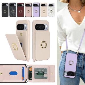 Google Pixel 10a ケース ショルダー 背面手帳型 リング おしゃれ Pixel 9a 10 Pro XL スマホケース グーグル ピクセル 10 カバー カードホルダー ストラップ